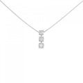 PT スリーストーン ダイヤモンド ネックレス 1.00CT
