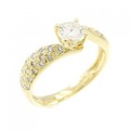 K18YG ダイヤモンド リング 0.33CT