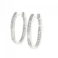 K18WG ダイヤモンド ピアス 1.00CT