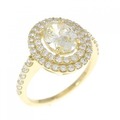 【リメイク】K18YG ダイヤモンド リング 1.038CT VLY SI1 オーバルカット