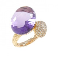 K18PG アメジスト リング 13.50CT