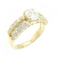 K18YG ダイヤモンド リング 0.737CT
