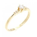 K18YG ダイヤモンド リング 0.10CT