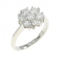 PT フラワー ダイヤモンド リング 0.82CT