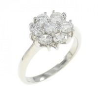 PT フラワー ダイヤモンド リング 0.82CT