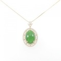 【リメイク】K18YG ヒスイ ネックレス 8.118CT