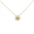 ギンザ タナカ フラワー ダイヤモンド ネックレス 0.25CT