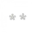 ビジュードエム フラワー ダイヤモンド ピアス 0.50CT