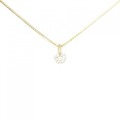 K18YG ソリティア ダイヤモンド ネックレス 0.311CT