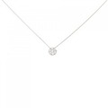 K18YG フラワー ダイヤモンド ネックレス 0.30CT