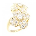 【ヴィンテージ】ヴァンクリーフ&アーペル トレフル リング 1.07CT