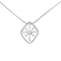 K18WG 2WAY ダイヤモンド ネックレス 1.00CT