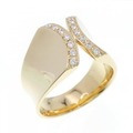 K18YG ダイヤモンド リング 0.14CT
