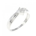 K14WG ダイヤモンド リング 0.20CT