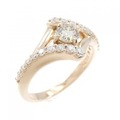 K18PG ダイヤモンド リング 0.323CT