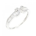 K18WG イニシャルK ダイヤモンド リング 0.30CT