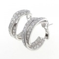 K18WG ダイヤモンド ピアス 5.11CT