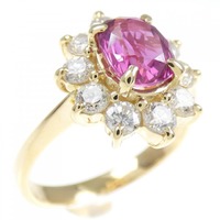 K18YG ルビー リング 1.26CT