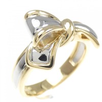 K18YG/PT リボン リング