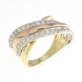 K18YG/PT/K18PG ダイヤモンド リング 0.30CT