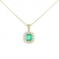 【リメイク】K18YG エメラルド ネックレス 0.94CT コロンビア産