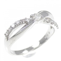 K18WG ダイヤモンド リング 0.22CT