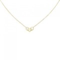 K18YG ハート ダイヤモンド ネックレス 0.07CT