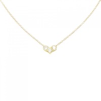 K18YG ハート ダイヤモンド ネックレス 0.07CT