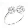 PT フラワー ダイヤモンド リング 0.43CT