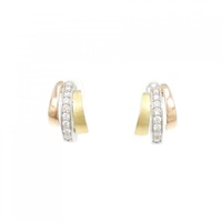 PT/K18YG/K18PG ダイヤモンド イヤリング 0.28CT