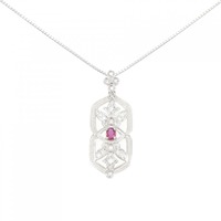 PT ルビー ネックレス 0.33CT