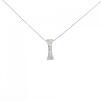 K18WG ダイヤモンド ネックレス 0.02CT