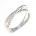 K18WG ダイヤモンド リング 0.16CT