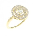 K18YG ダイヤモンド リング 0.308CT