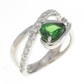 PT ガーネット リング 0.85CT