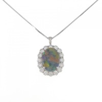 【リメイク】PT ブラックオパール ネックレス 7.438CT