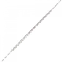 K18WG ダイヤモンド ブレスレット 0.422CT