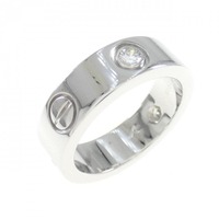 カルティエ ラブ ハーフダイヤ リング