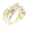 K18スリーカラー ダイヤモンド リング 0.80CT