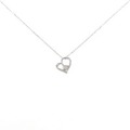 【新品】PT ハート ダイヤモンド ネックレス 0.02CT