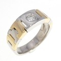 PT/K18YG ダイヤモンド リング 0.15CT