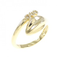 K18YG スネーク ダイヤモンド リング