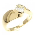 K18YG ダイヤモンド リング 0.35CT