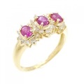 K18YG ルビー リング 0.50CT