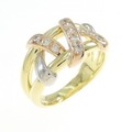 K18YG/PT/K18PG ダイヤモンド リング 0.25CT