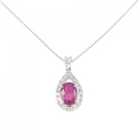 PT ルビー ネックレス 1.26CT