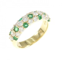 K18YG エメラルド リング 0.43CT