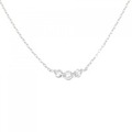 PT スリーストーン ダイヤモンド ネックレス 0.30CT