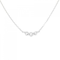 PT スリーストーン ダイヤモンド ネックレス 0.30CT