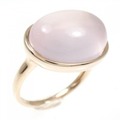 K18PG ローズクオーツ リング 11.00CT